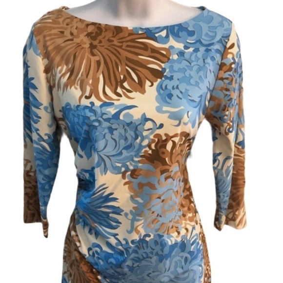 J. McLaughlin Tunic Top Catalina Cloth Size Small Side Cinch Flattering - Picture 2 of 9